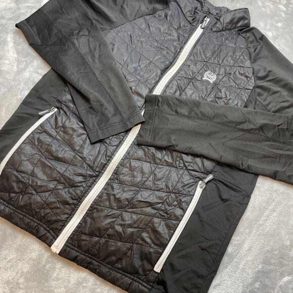 Cinch Quilted Lightweight Jacket Womens L Black Full Zip Western Rodeo Riding - Picture 1 of 10